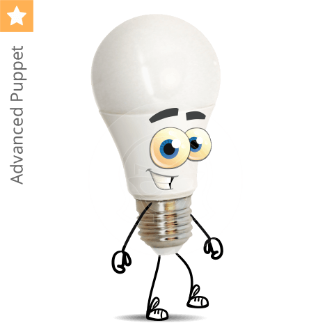 Light Bulb Character Animator Puppet